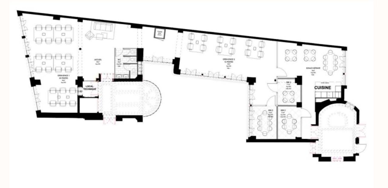 Coworking Paris 6m² Location coworking Paris OLBUR2528826 2